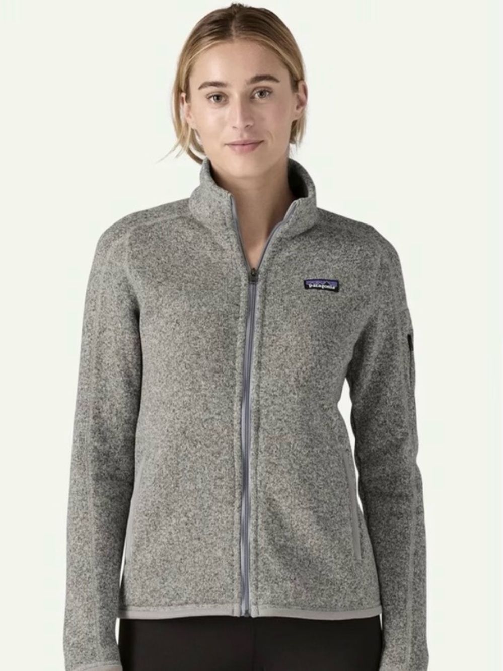 PATAGONIA Better Sweater - Light Gray - Women’s Small - Full-Zip Fleece Jacket